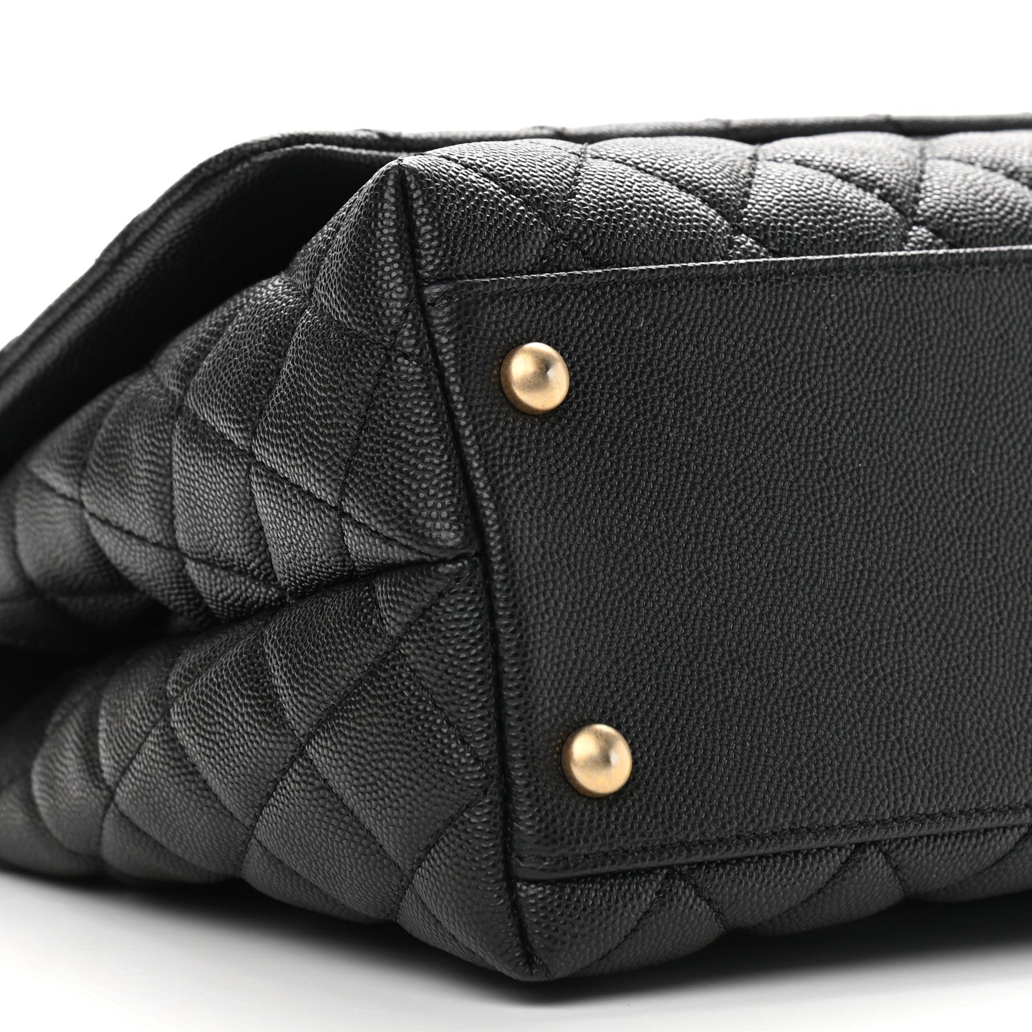Chanel Caviar Lizard Quilted Small Coco Handle Flap Black 7 of 9