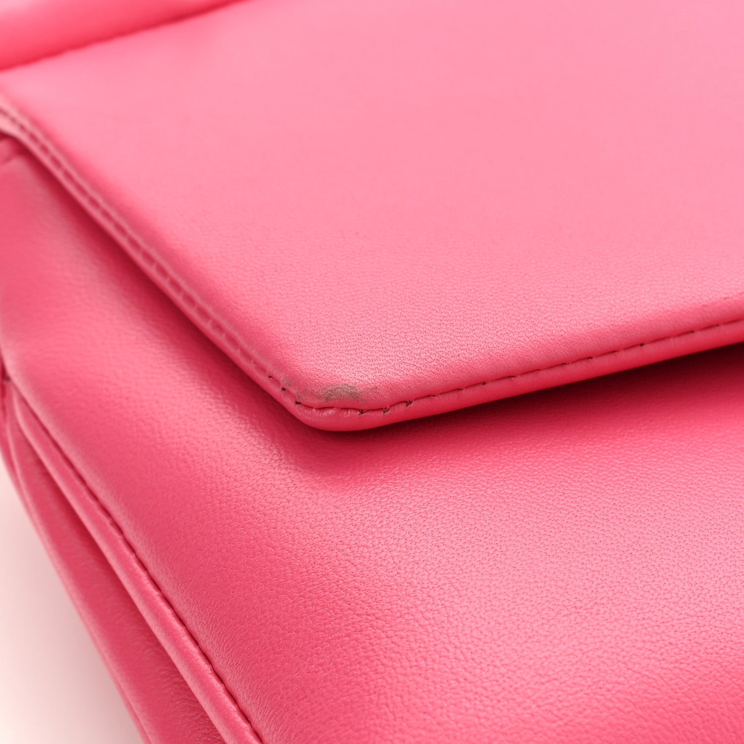 Chloe Lambskin Small Faye Top Handle Bag Hot Pink 12 of 13