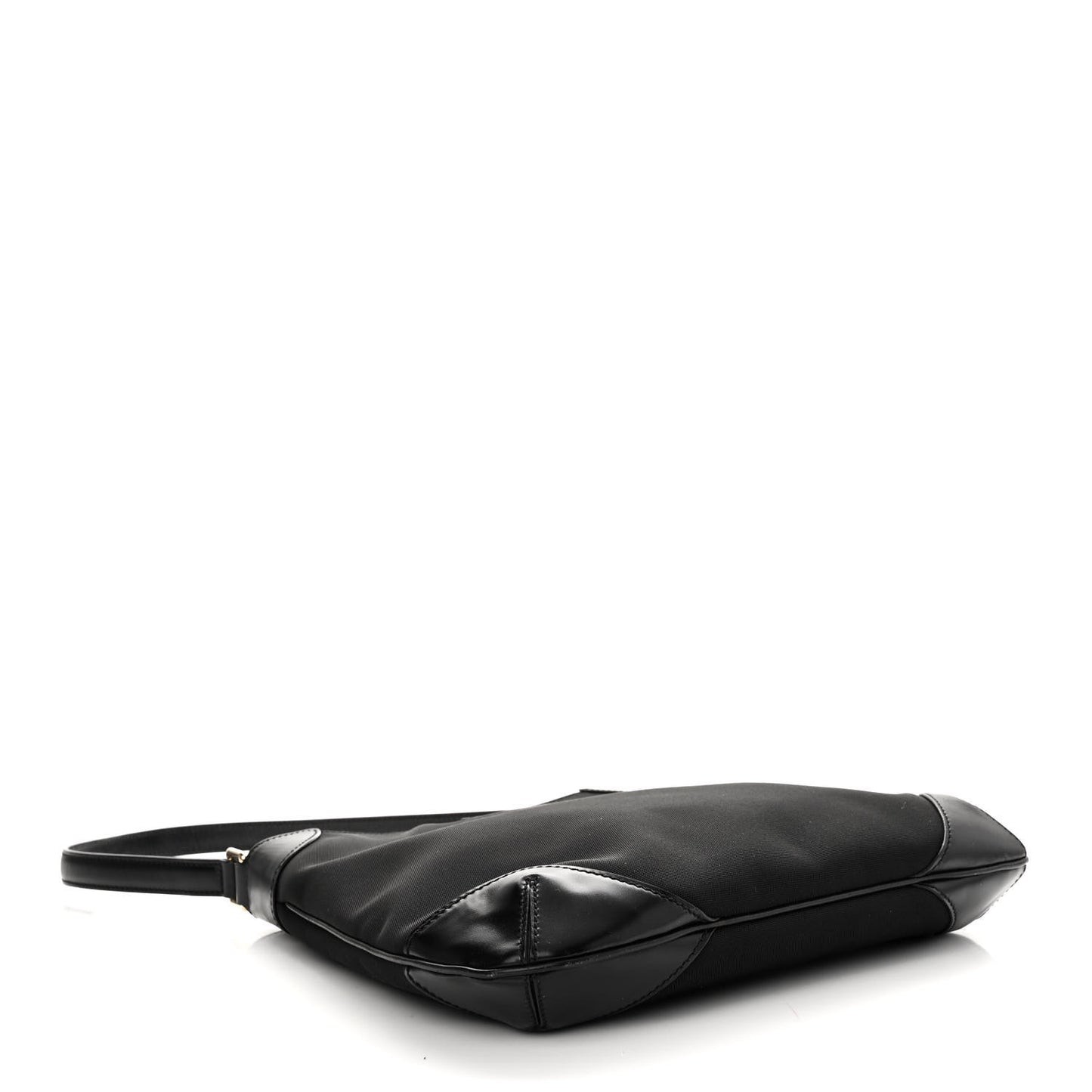 Canvas Signature Hobo Shoulder Bag Black