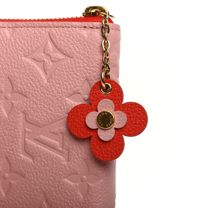 Louis Vuitton Empreinte Blooming Flowers Clemence Wallet Rose Poudre 8 of 9
