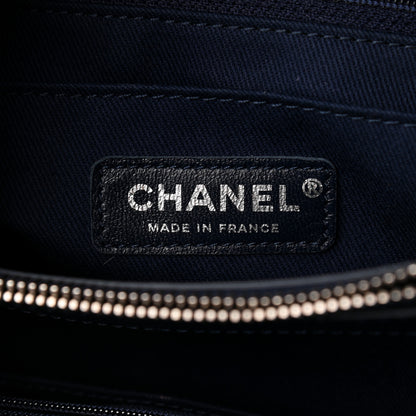 Chanel Grained Calfskin Suede Neo Executive Shopper Tote Navy Blue 7 of 12