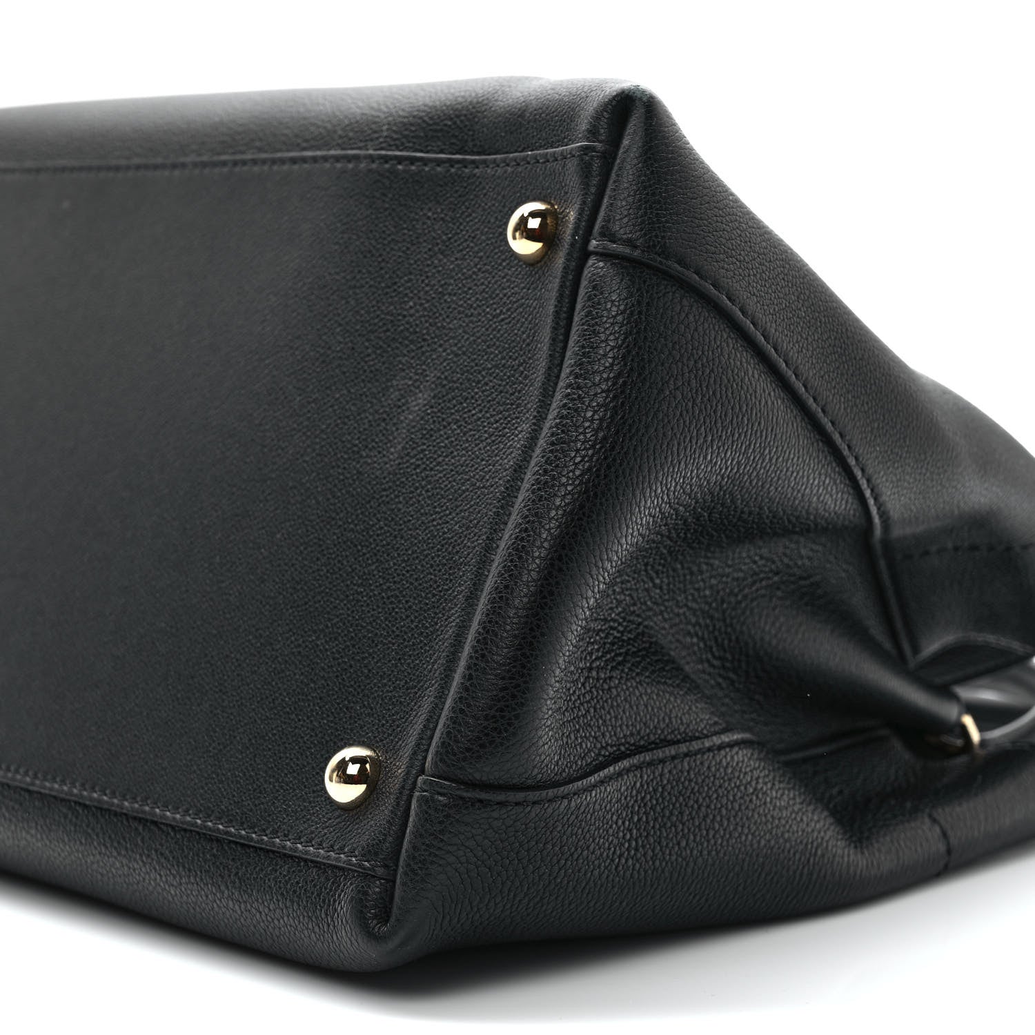Burberry Grainy Calfskin Medium Milton Satchel Black 7 of 7