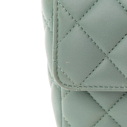 Chanel Lambskin Quilted Casino Chips Mini Square Flap Grey 13 of 13