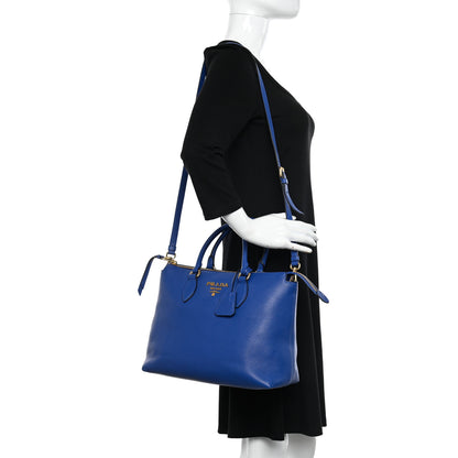 Prada Vitello Phenix Satchel Royal 3 of 10