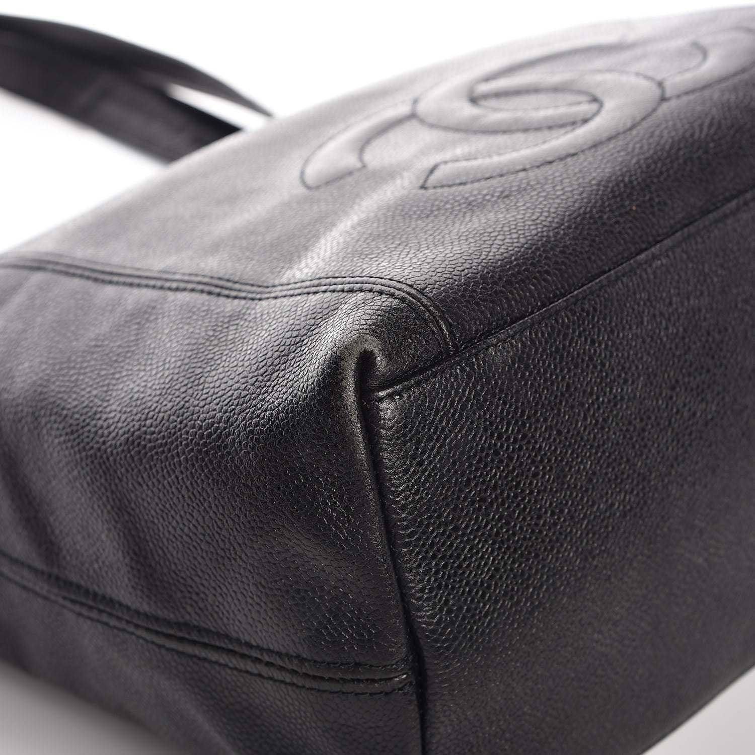 Chanel Caviar CC Shoulder Bag Black 8 of 13