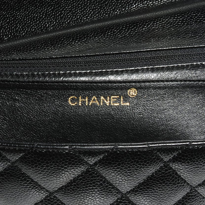 Chanel Caviar Kelly Jumbo Flap Bag Black 6 of 7