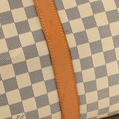 Louis Vuitton Damier Azur Keepall Bandouliere 55 11 of 12
