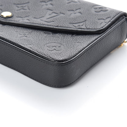 Louis Vuitton Empreinte Pochette Felicie Chain Wallet Black 8 of 8