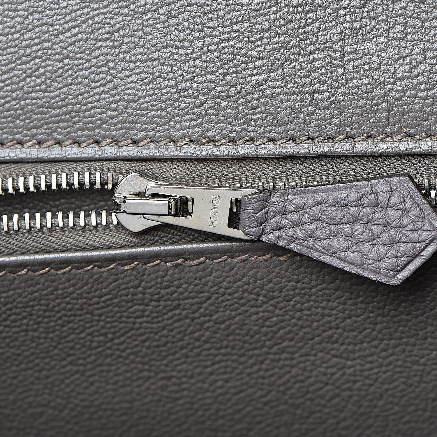 Hermes Togo Birkin 35 Etain 17 of 35