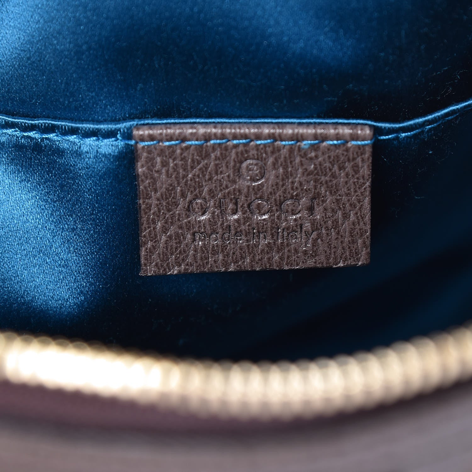 Gucci GG Supreme Monogram Textured Dollar Calfskin Web Small Ophidia Dome Shoulder Bag Beige Ebony New Acero 6 of 9