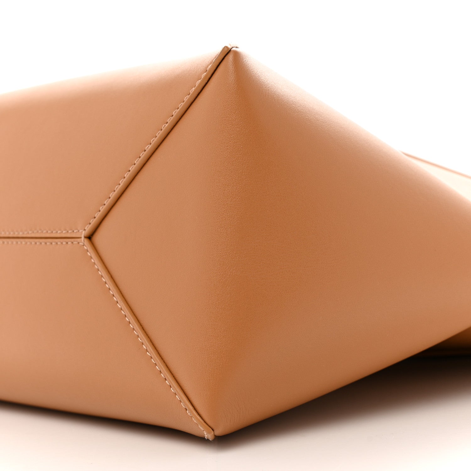 Loewe Shiny Calfskin Medium Puzzle Fold Tote Warm Desert 10 of 11