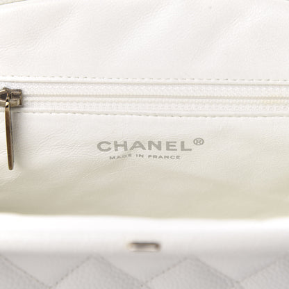 Chanel Caviar Quilted Timeless Clutch White 6 of 10