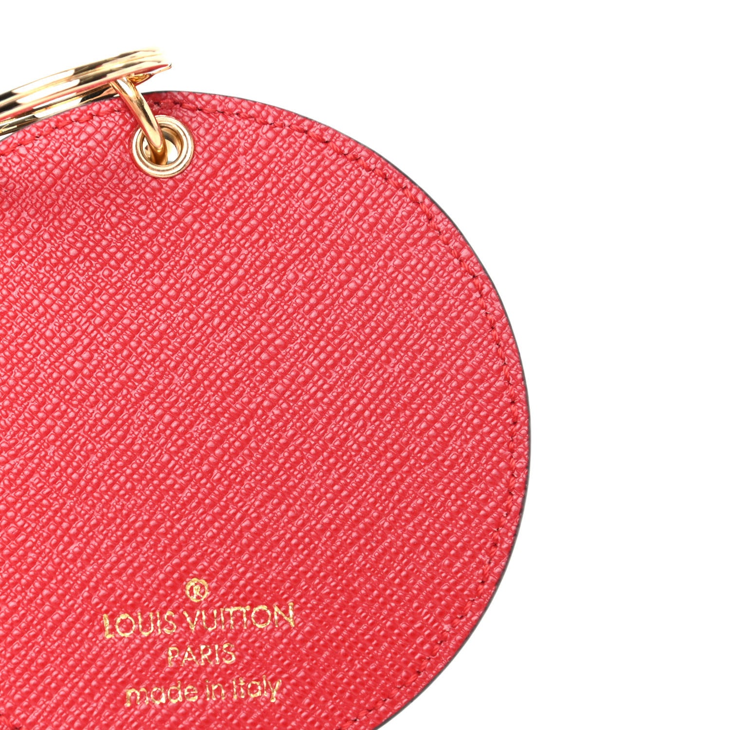 Louis Vuitton Denim Damier Monogram Patchwork Bag Charm Key Holder 3 of 4