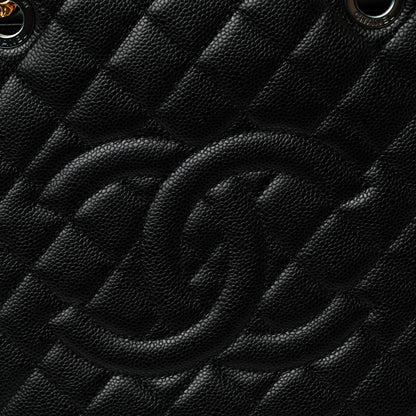 Chanel Caviar Quilted Grand Shopping Tote GST Black 9 of 11