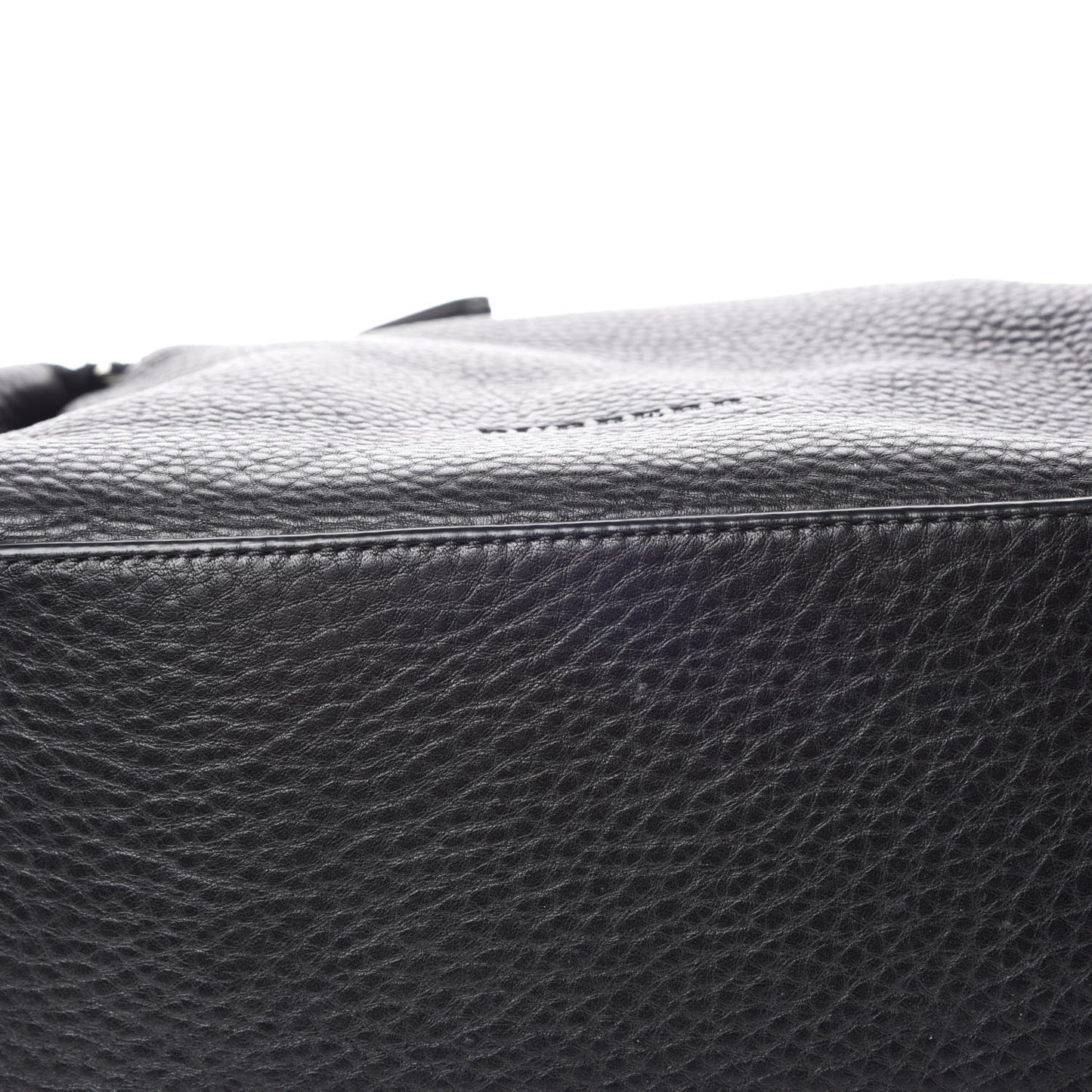 Grainy Calfskin House Check Medium Maidstone Black