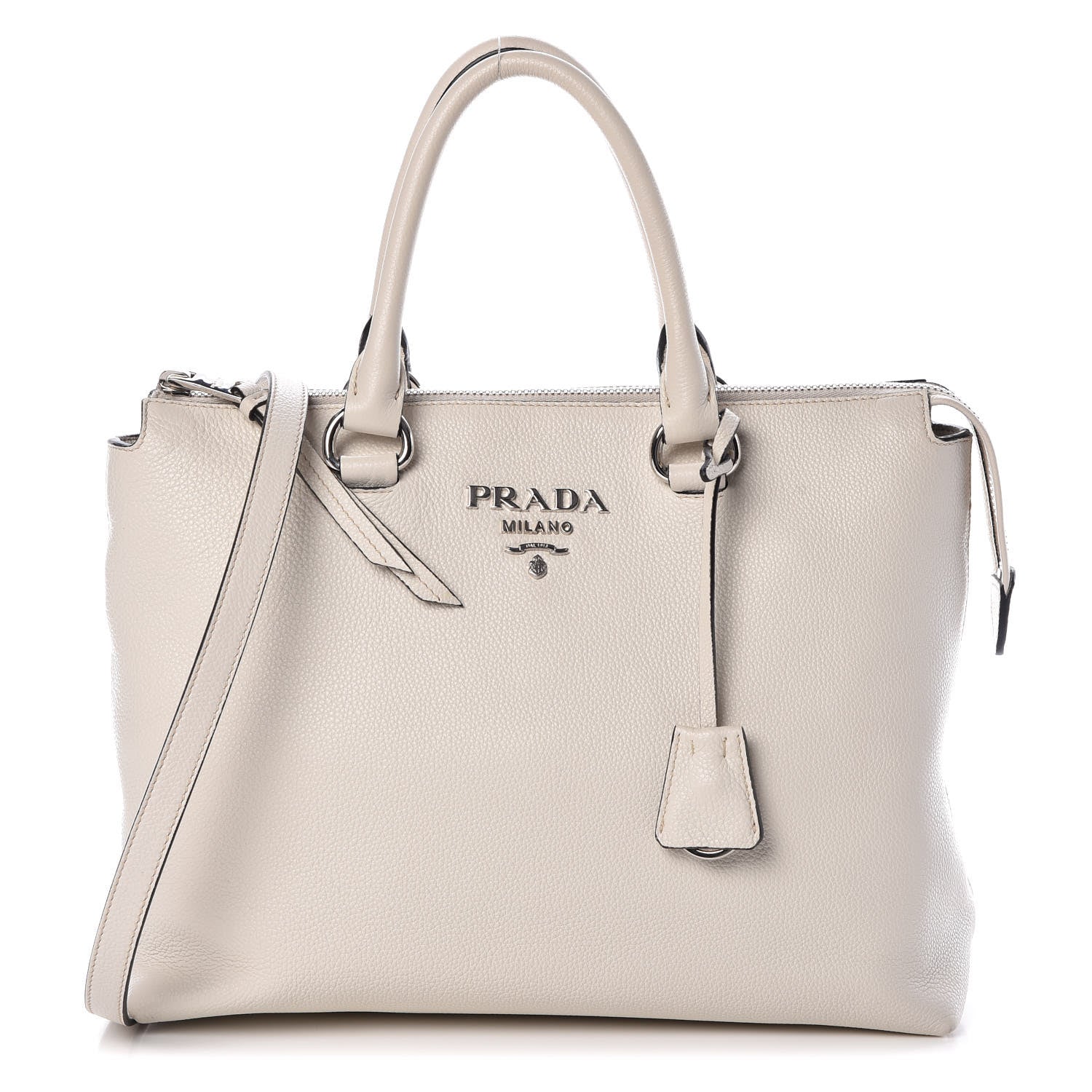Prada Vitello Grain Satchel Talco 1 of 8