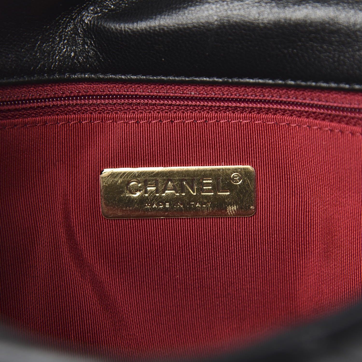 Chanel Goatskin Quilted Medium 19 Flap Black 6 of 11