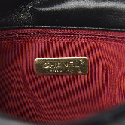Chanel Goatskin Quilted Medium 19 Flap Black 6 of 11