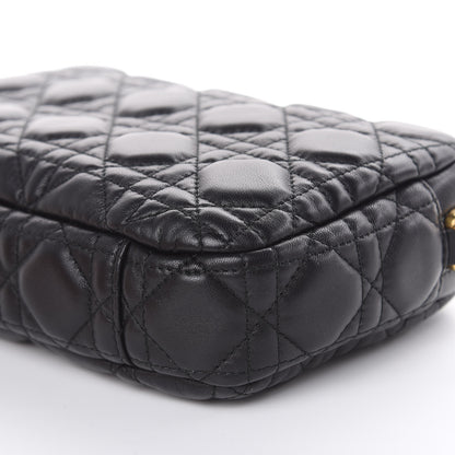 Christian Dior Lambskin Cannage DiorQuake Pouch Black 8 of 9