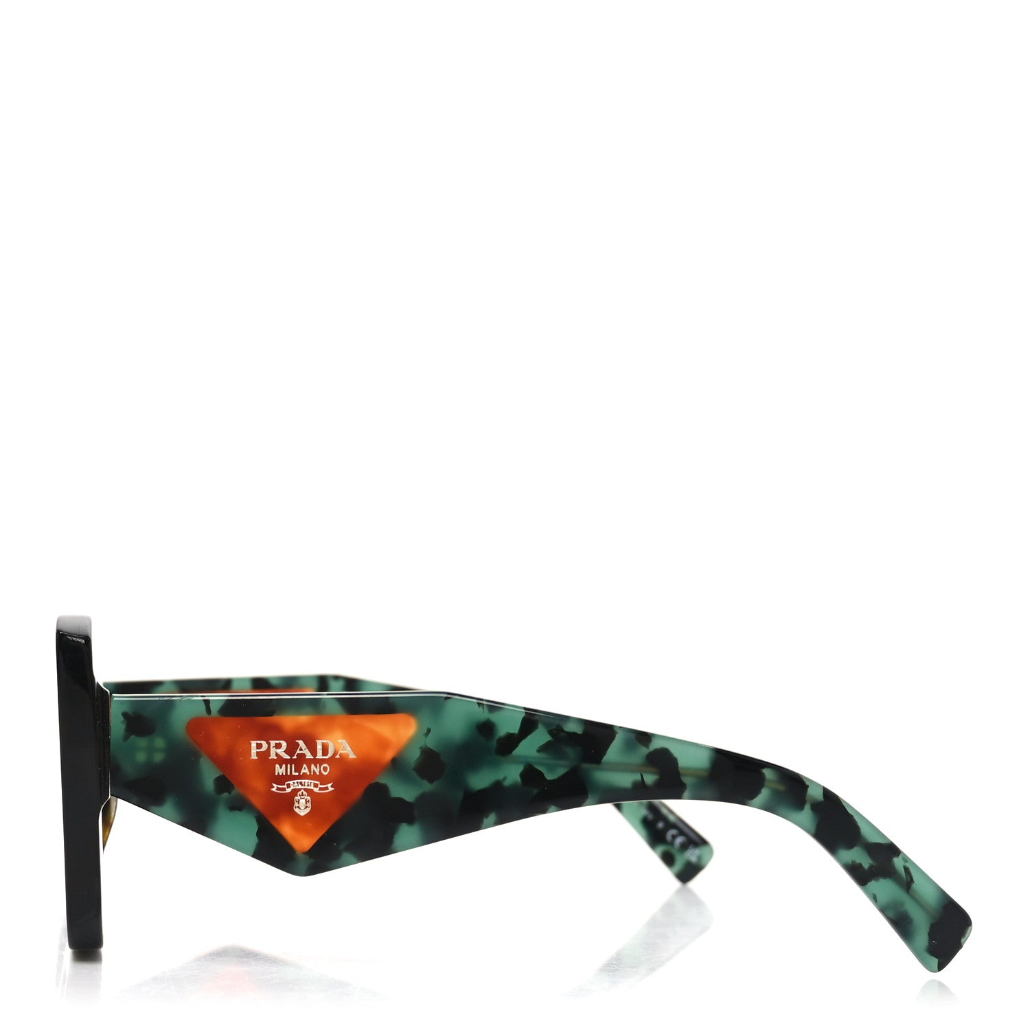Prada Acetate Symbole Sunglasses SPR 23Y Red Tortoise 3 of 7