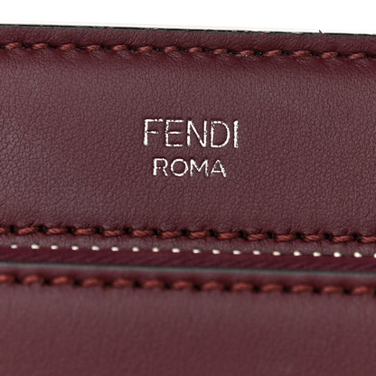 Fendi Vitello Baltico Dolce Shiny Nappa Lace Up DotCom Satchel Bordeaux 8 of 11