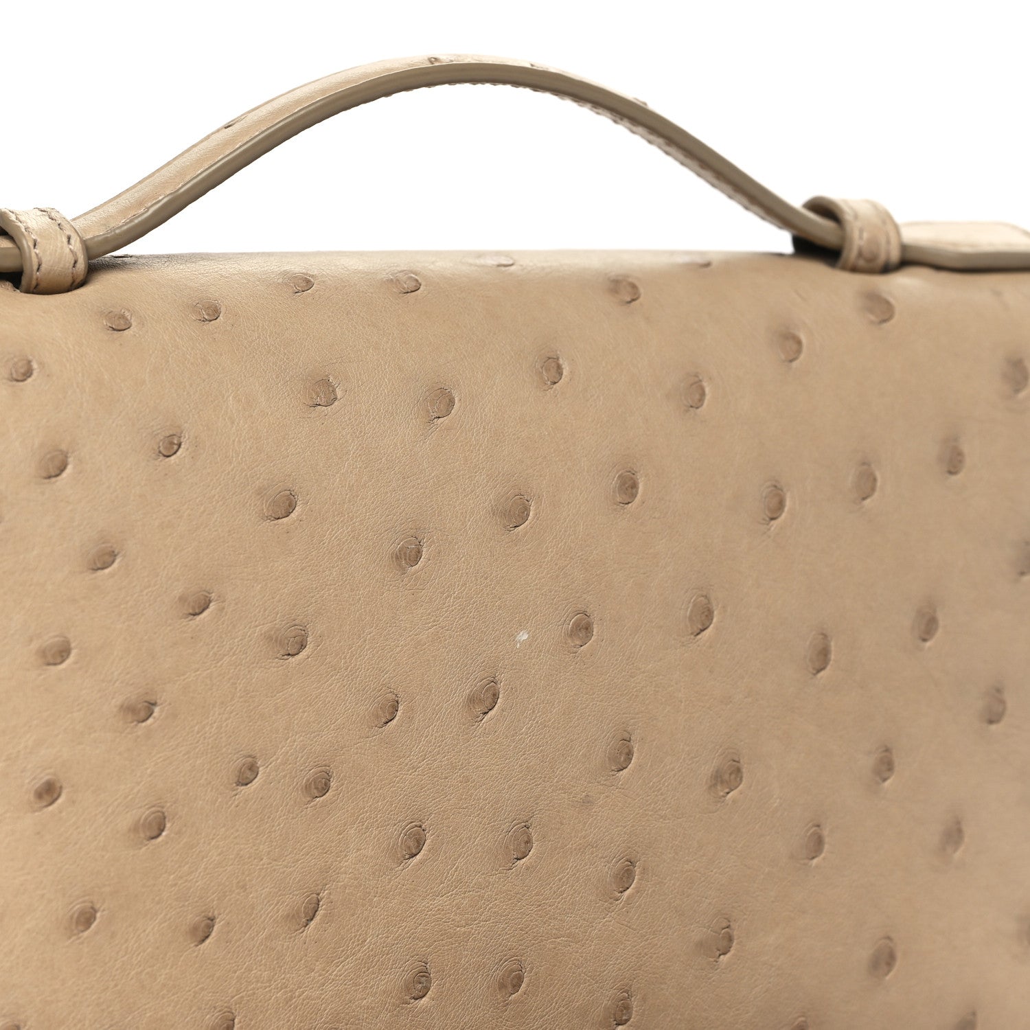 Loro Piana Ostrich L19 Extra Pocket Pouch Beige 1485206 – FASHIONPHILE