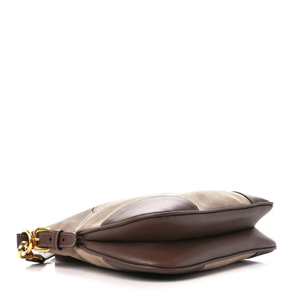 Prada Jacquard Logo Small Flat Messenger Bag Corda Bruciato 5 of 12