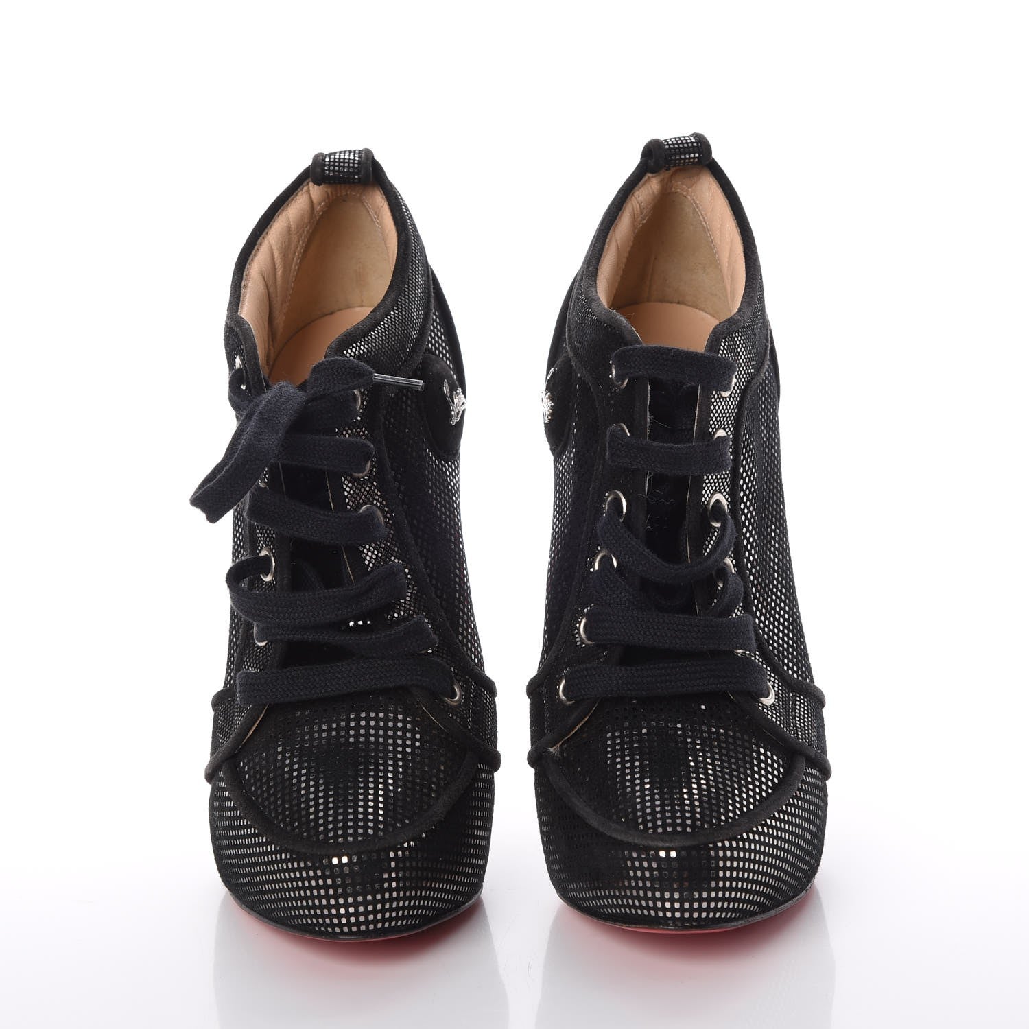 Christian Louboutin Suede Venus Orlato Ankle Booties 37 Black 2 of 12