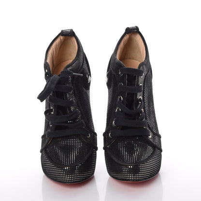Christian Louboutin Suede Venus Orlato Ankle Booties 37 Black 2 of 12