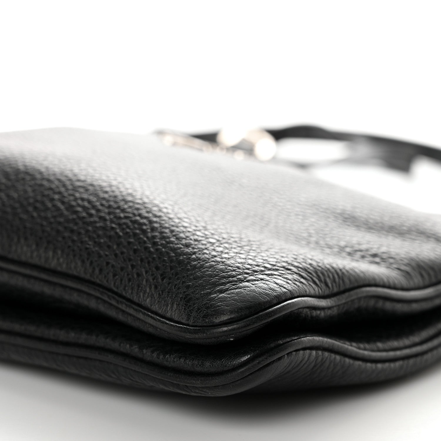 Prada Vitello Daino Double Zip Crossbody Bag Black 12 of 12