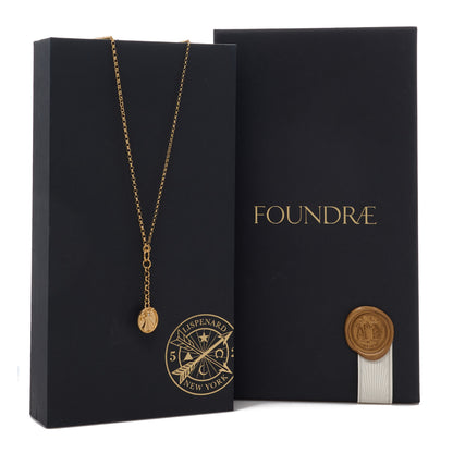 Foundrae 18K Yellow Gold Diamond Mind Body Soul Wholeness Small Mixed Belcher Extension Chain Necklace 4 of 4