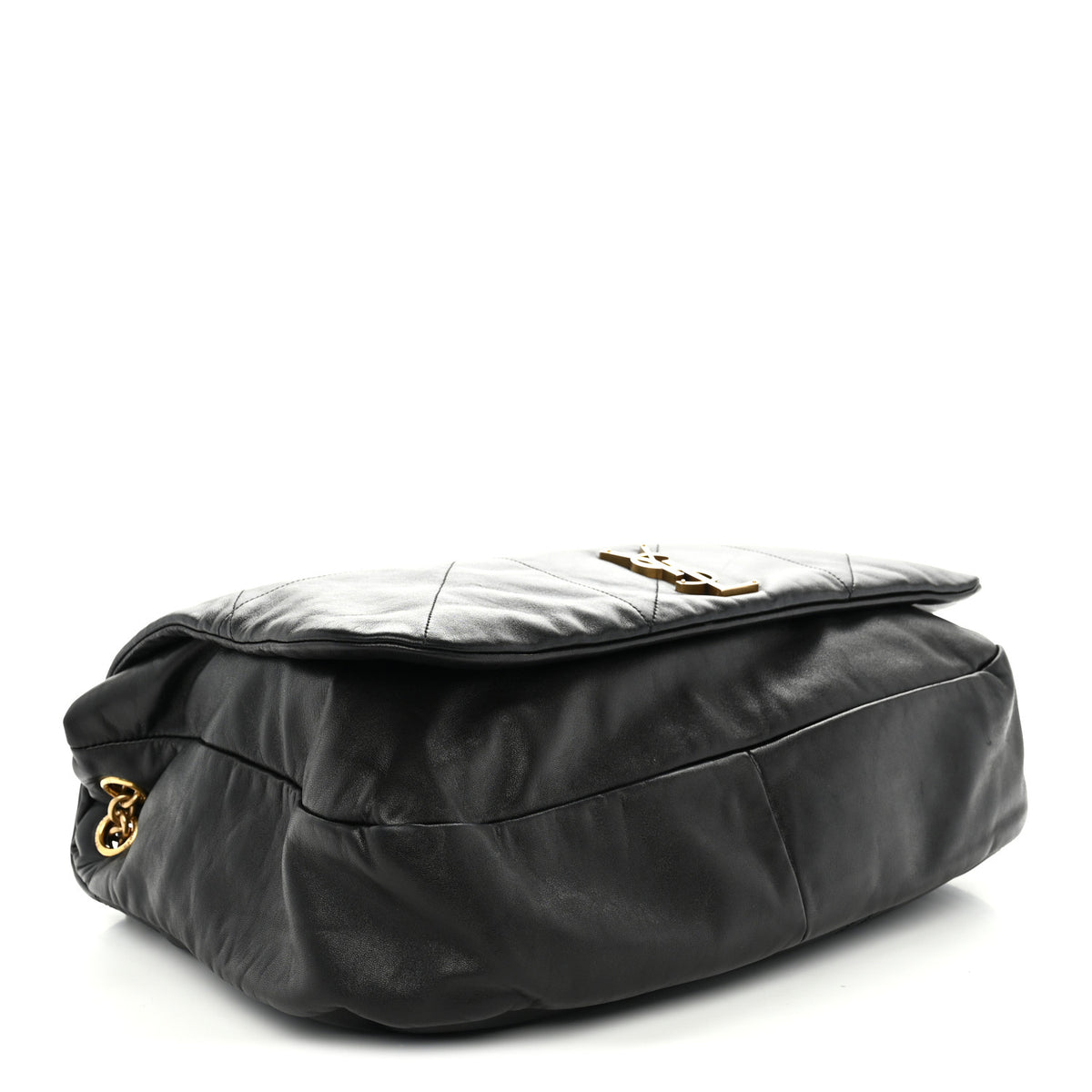 Lambskin Matelasse Monogram Large Jamie 4.3 Black