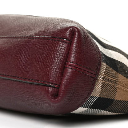 Burberry Derby House Check Abingdon Convertible Clutch Mahogany Red 10 of 14