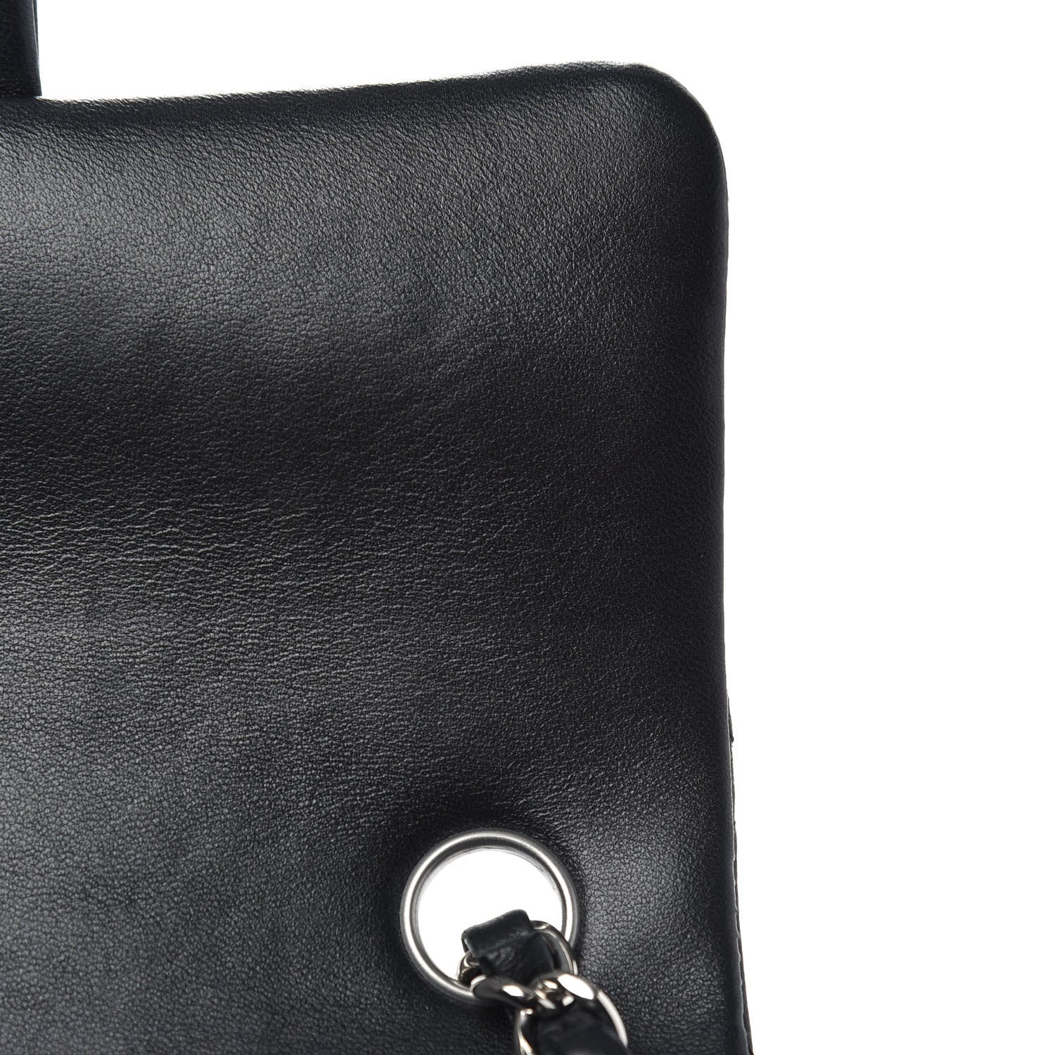 Chanel Lambskin Quilted Mini Rectangular Flap Black 12 of 13