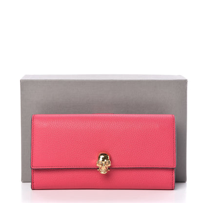Alexander McQueen Calfskin Skull Continental Wallet Pink 9 of 9