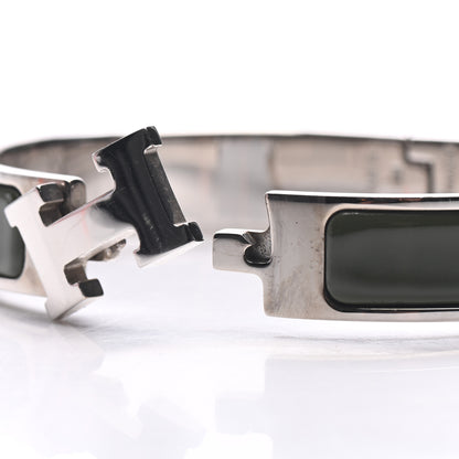 Hermes Enamel Narrow Clic Clac H Bracelet PM Loden 5 of 6