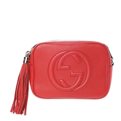 Gucci Pebbled Calfskin Small Soho Disco Bag Tabasco Red 1 of 7