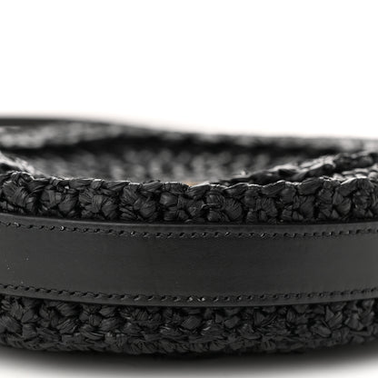 Saint Laurent Raffia Sac Round Black 9 of 9