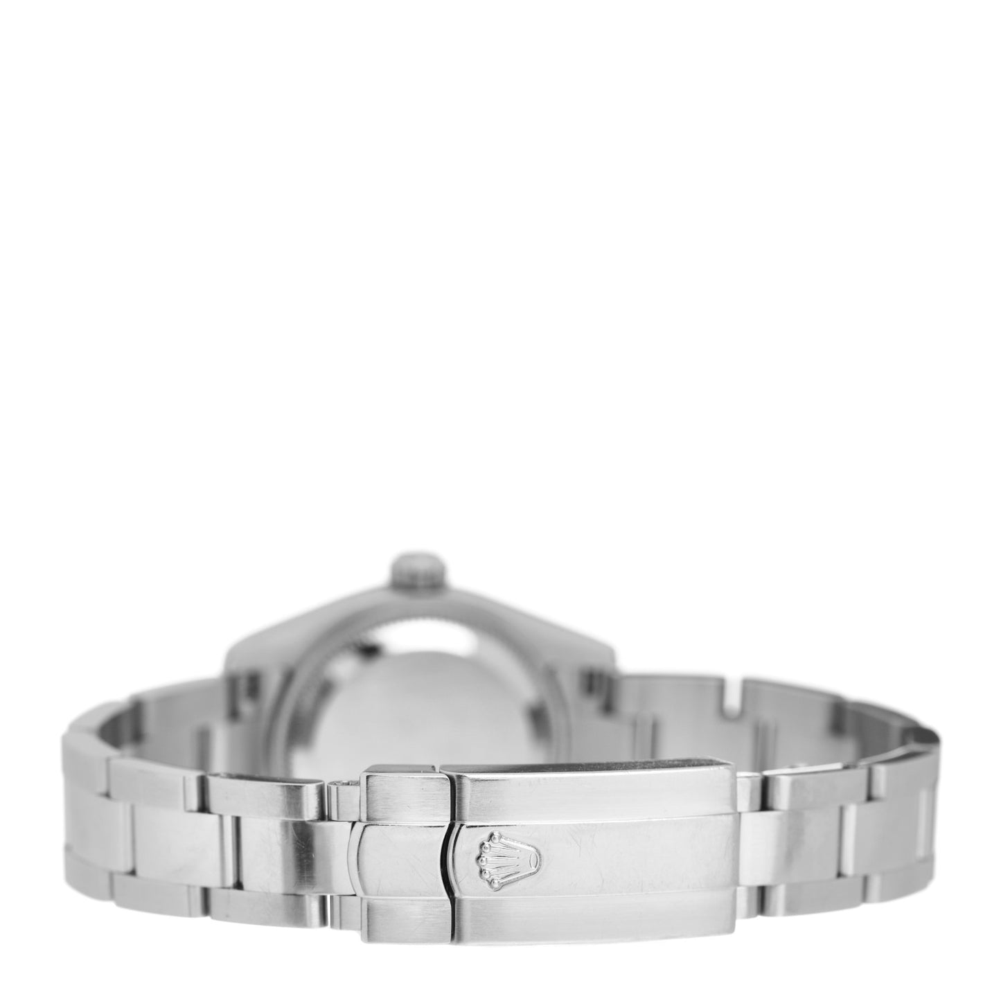 Stainless Steel 18K White Gold Diamond Black Mother of Pearl 26mm Datejust Watch Silver 179174