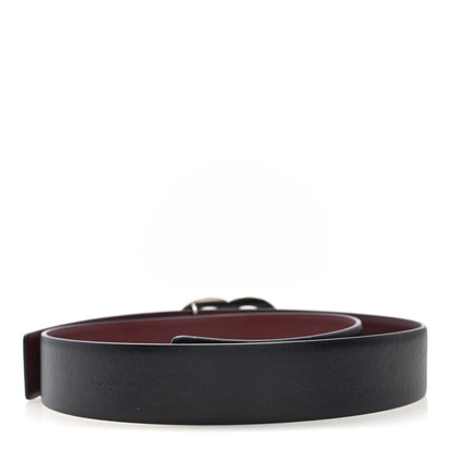 Chanel Calfskin CC Reversible Belt 70 Black Burgundy 3 of 7