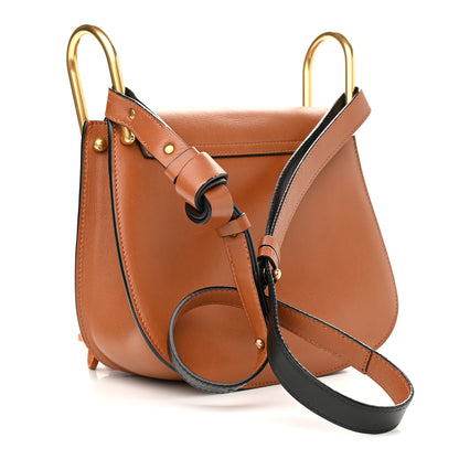 Chloe Calfskin Small Hudson Fringe Shoulder Bag Caramel 3 of 9