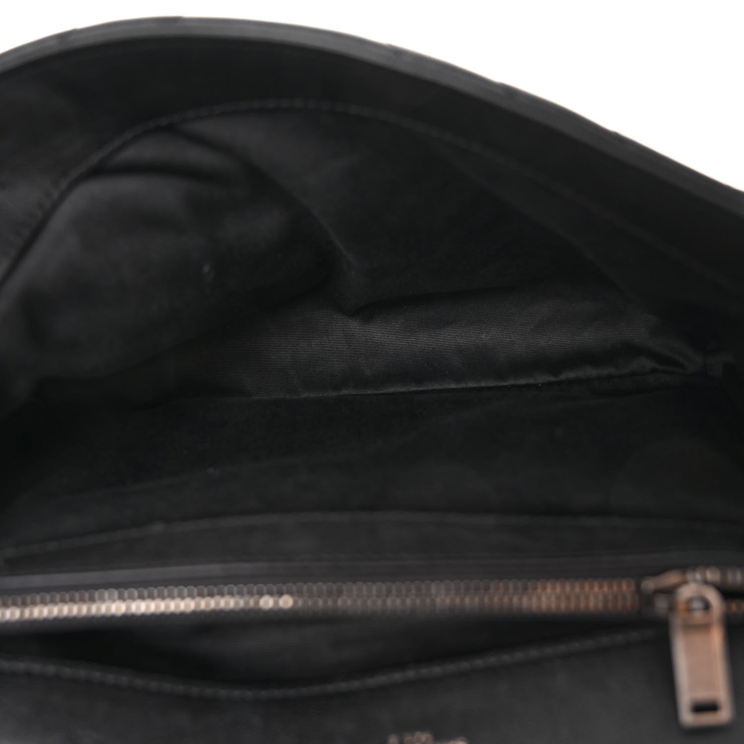 Saint Laurent Sheepskin Matelasse Chevron Monogram Large College Satchel Black 5 of 9