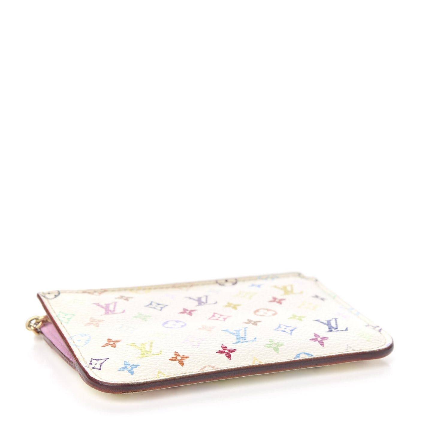 Monogram Multicolor Key Pouch White Litchi