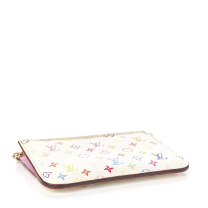 Louis Vuitton Monogram Multicolor Key Pouch White Litchi 3 of 6