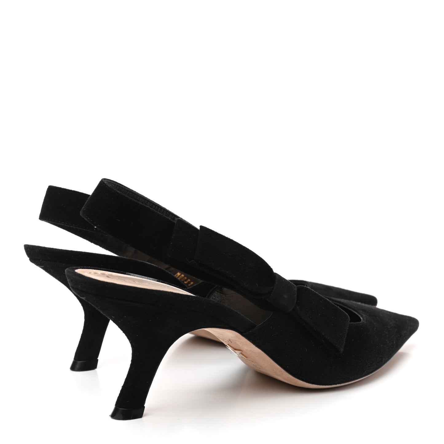 Velvet Slingback Pumps 40 Black