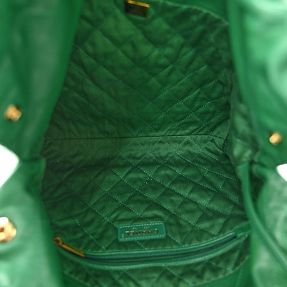 Chanel Shiny Calfskin Quilted Small Chanel 22 Green 6 of 14