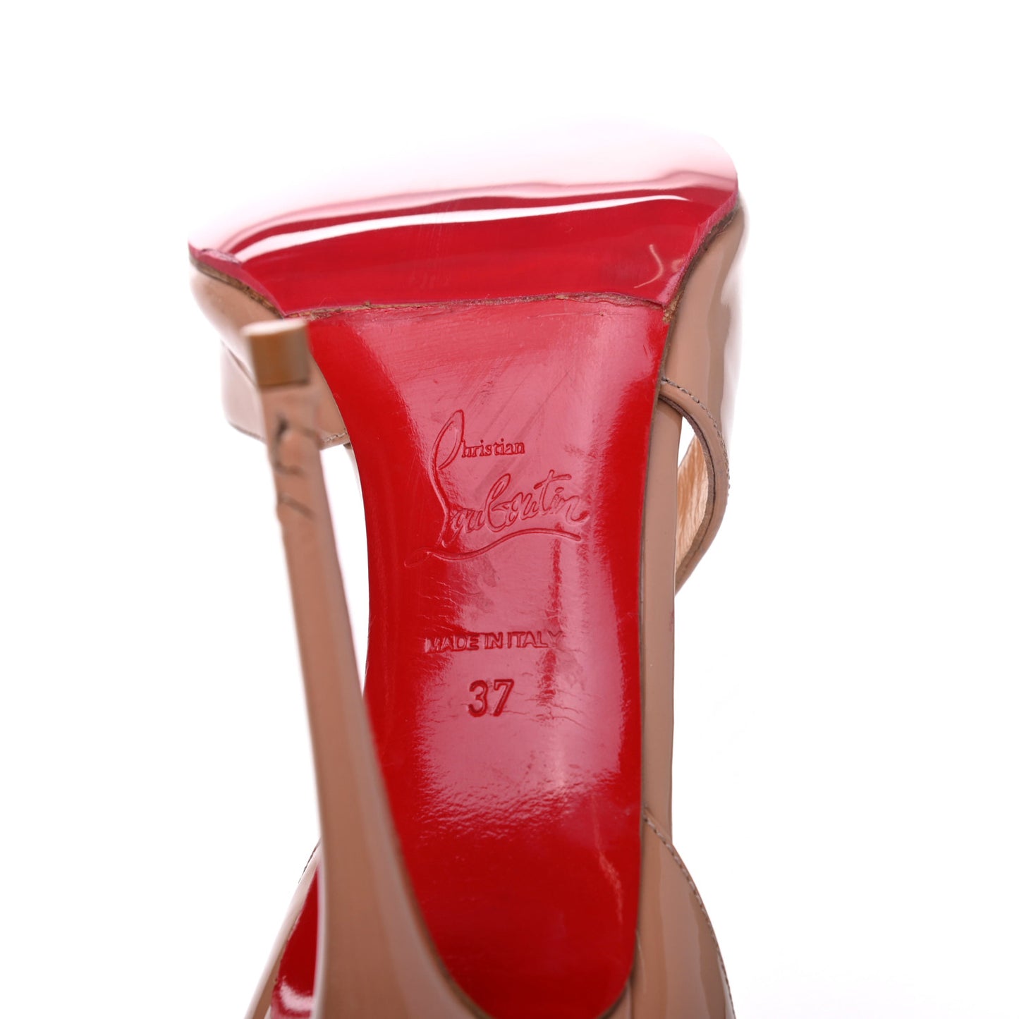 Patent Jumping Cross 85 Pumps 37 Nude