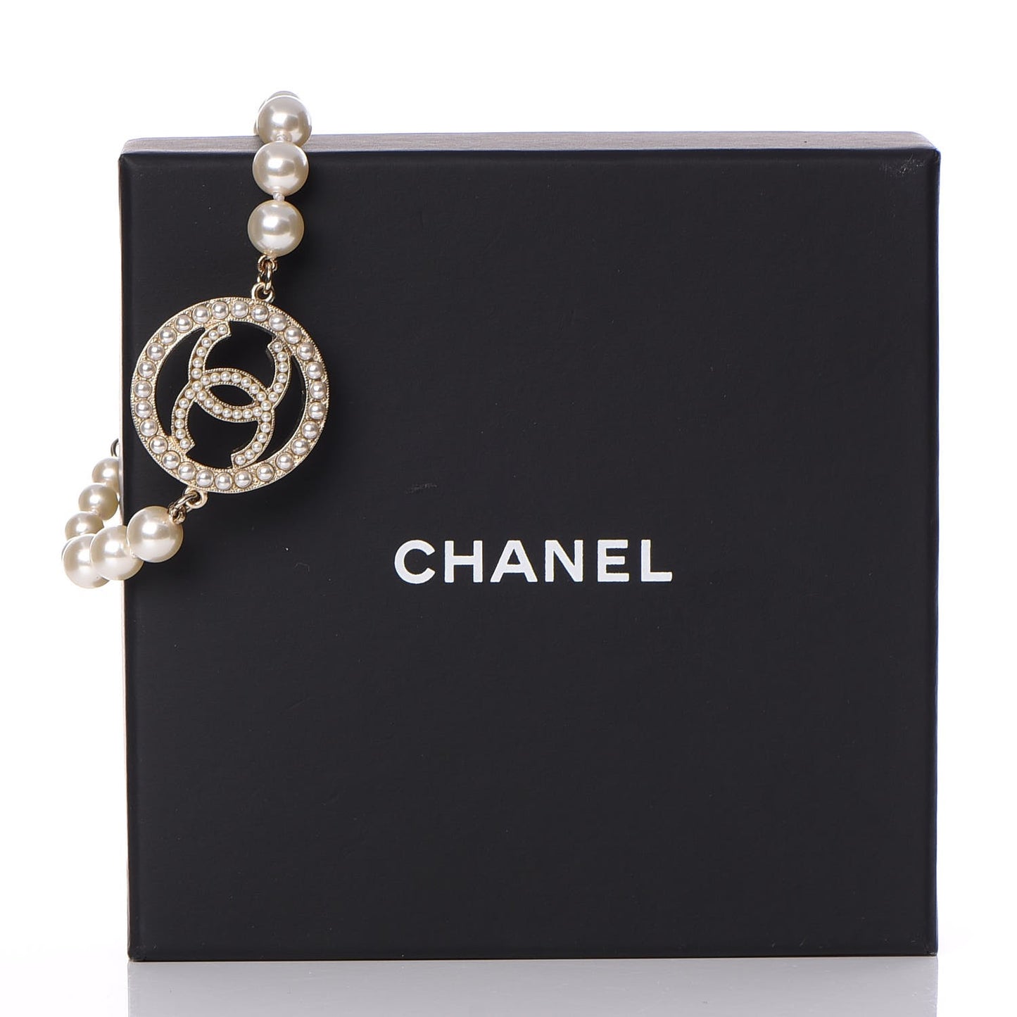 Pearl CC Bracelet Gold