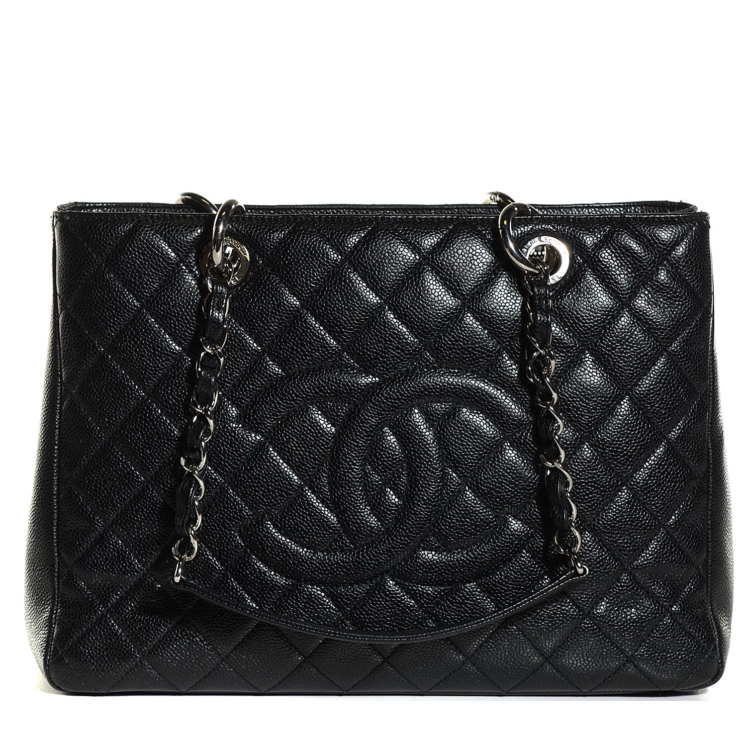 Chanel Caviar Quilted Grand Shopping Tote GST Black 1 of 8