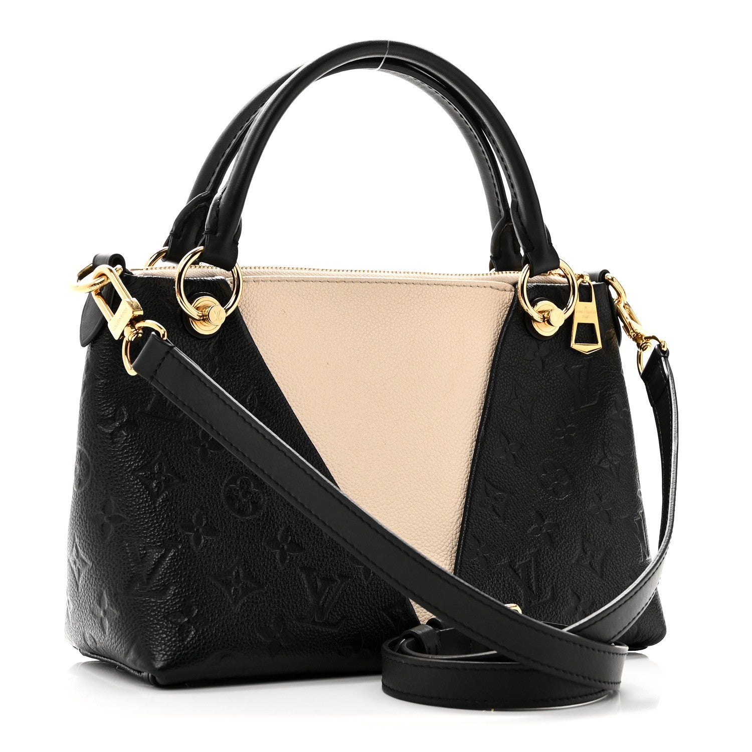 Louis Vuitton Empreinte V Tote BB Black Creme 3 of 9